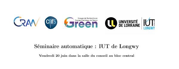 Séminaire automatique : IUT de Longwy